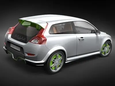 Volvo c30 Recharge electric car 3D model