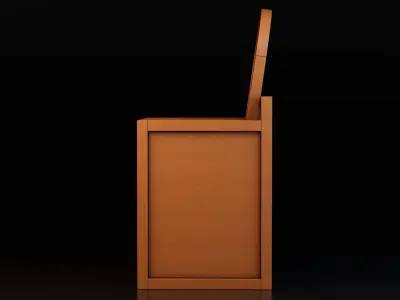 Dressing Table Free low-poly 3D model