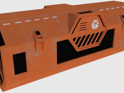 Transport Container - Game Ready Low-poly 3D model