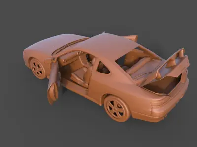Nissan Silvia S15 3D print model