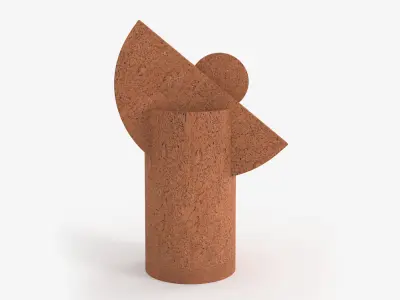 Austale Al Terracotta Vase 3D model