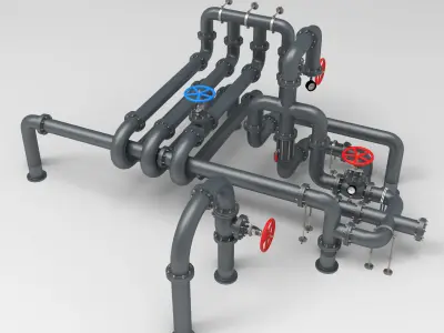 Pipe Assembly Pack  3D model purchase