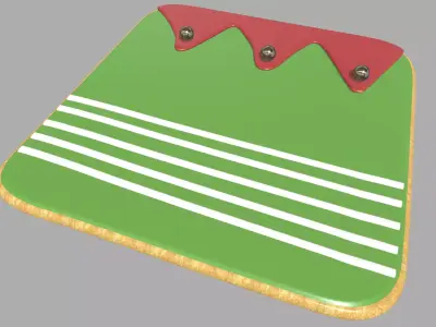 Decoration Cookie Christmas Low-poly 3D model