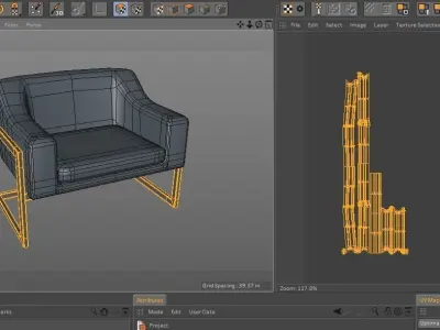 Modern Chair 01 Free low-poly 3D model