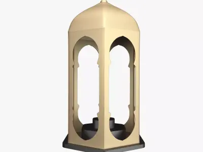Lantern gold 3D model