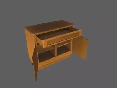 Cupboard  Low-poly 3D model