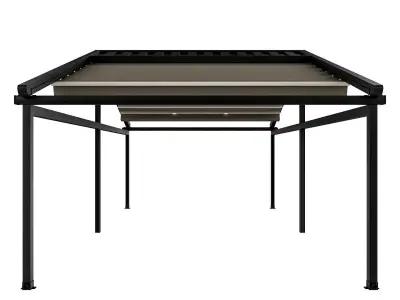 Motorized Pergola 5a wrought iron 3D model