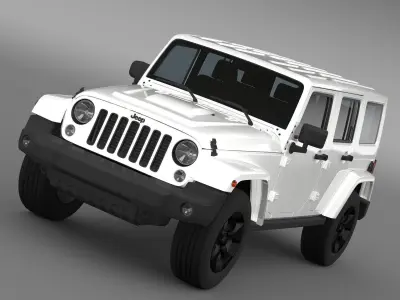 Jeep Wrangler Black Edition 2 2015 3D model
