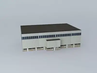 Huddersfield University Sports Centre Free 3D model
