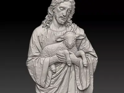 JESUS Relief  3D print model