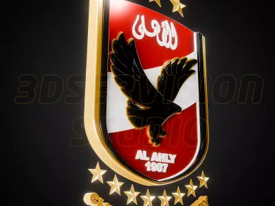 Al Ahly logo - Cinematic - 3D print 3D model