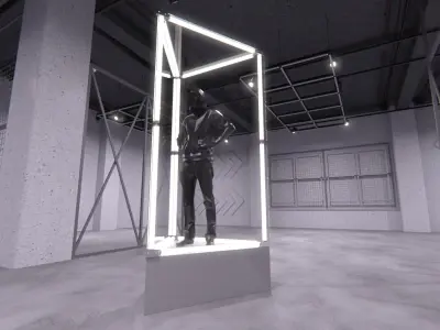 Transparent Booth Photo Opportunity 2 3D model