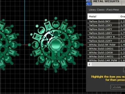 SOLITSRE DAIMOND EARRING 3D PRINTABLE MODEL  3D print model