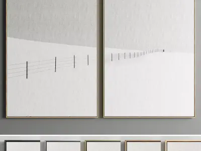 Photo Frame 34 Low-poly 3D model