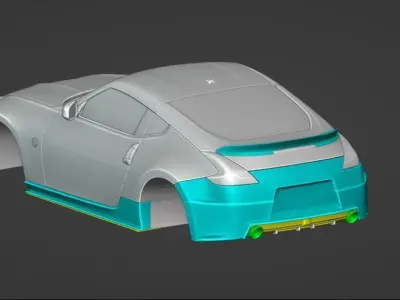 Nissan 370Z Weber Sports Bodykit 3D model