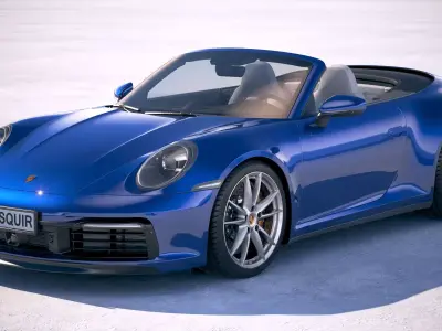 Porsche 911 Carrera 4S Cabrio 2019 3D model