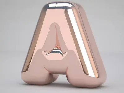 Copper A Balloon 3D model