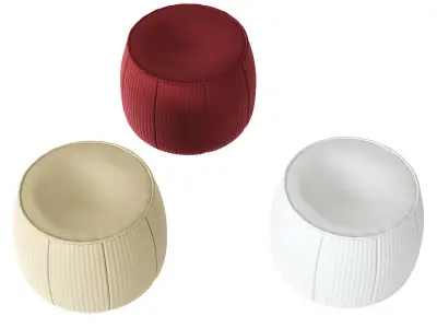 Paola Lenti Round Pouf Play B28A ottoman 3D model