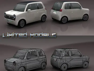 50 cars models Low-poly 3D model