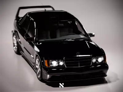 Mercedes Benz 190E Evolution II - Fully Rigged 3D model
