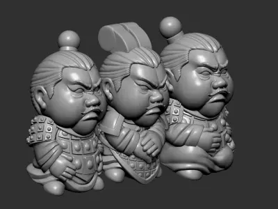 Baby Terracotta Warriors 3D print model