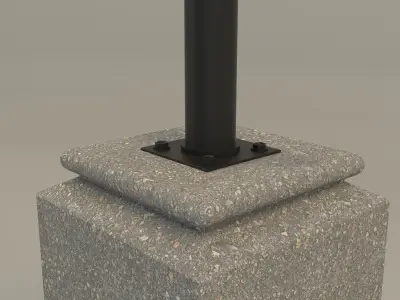 Colonial Street Lamp Free 3D model