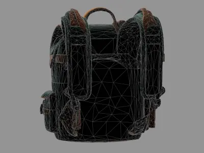 Stylized Backpack BP10 Free low-poly 3D model