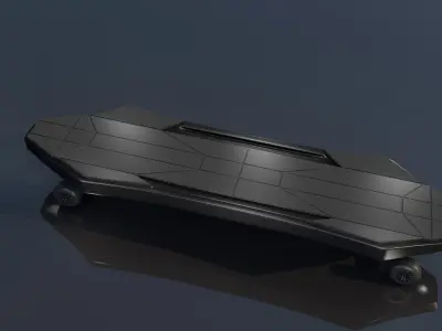 Electric Skateboard 3D model
