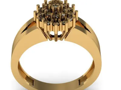 daimond ring Free 3D print model buy