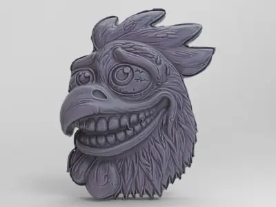 scary chick cnc  3D print model