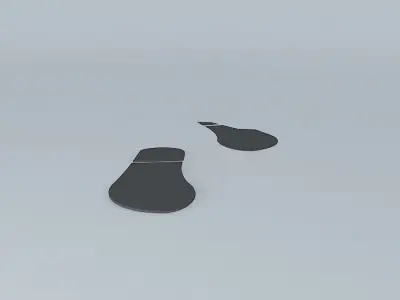 Footprint decoration in footprint format Free 3D model