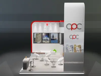 Booth Exhibition Stand a229a 3D model