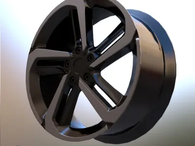 Sport Car Rim 4 Game-Ready 3D Model Low-poly 3D model