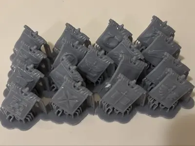 backpack banners imperial legions Free 3D print model