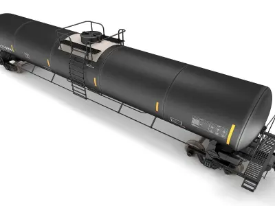 Oil Tanker Car 3D model