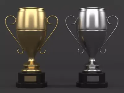 Cups Trophy 3D model 14
