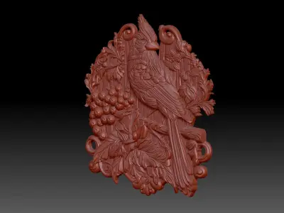 Red Cardinal 3D print model