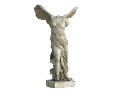 Statue 04 Low-poly 3D model