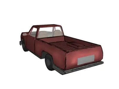 Car Cartoon Model Low-poly 3D model