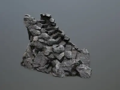 stairs Low-poly 3D model order