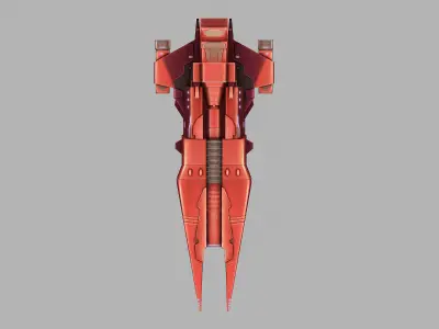 Scythe Battleship 01 3D model