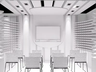 Booth Exhibition Stand a244 3D model
