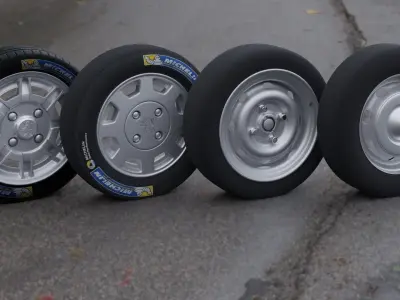 PEUGEOT 505 504 GTI Alloy Rim 3D model