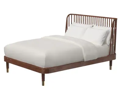 Alpine Belham Platform Bed 3D model