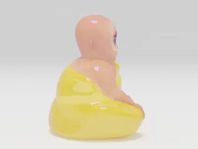 Little monk STL  3D print model