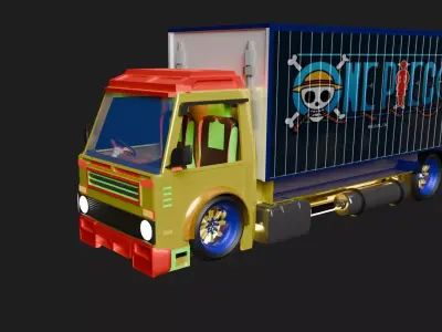 Truck Free low-poly 3D model