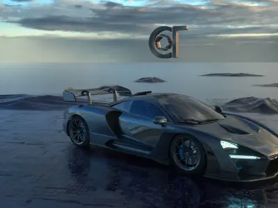 mclaren senna 2019 3D model