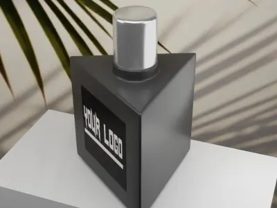Luxury Perfume Bottle  Glass Packaging Design Free 3D model