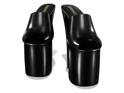 Super High Heels Low-poly 3D model