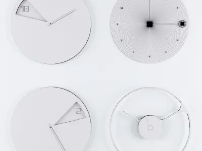 Modern Clock 3D model